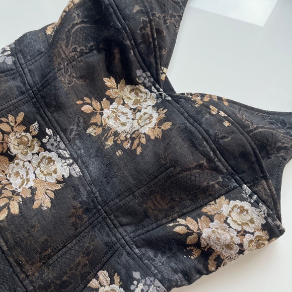 ERDEM black Doris midi dress size 6 - Picture 9 of 14